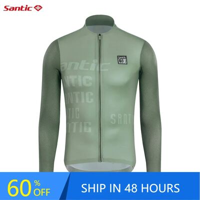 Santic Men Cycling Jersey New Summer Cycling Long Sleeve Bik