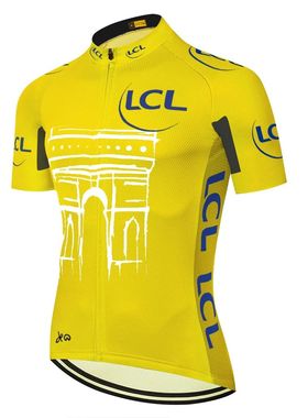 France Tour Cycling Jersey TDF 2023 Short Sleeve Yellow Cycl