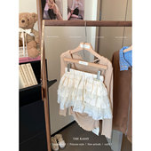 裙装 芭蕾风蕾丝拼接蛋糕裙女2026春夏新款 防走光短裙a字半身裙裤