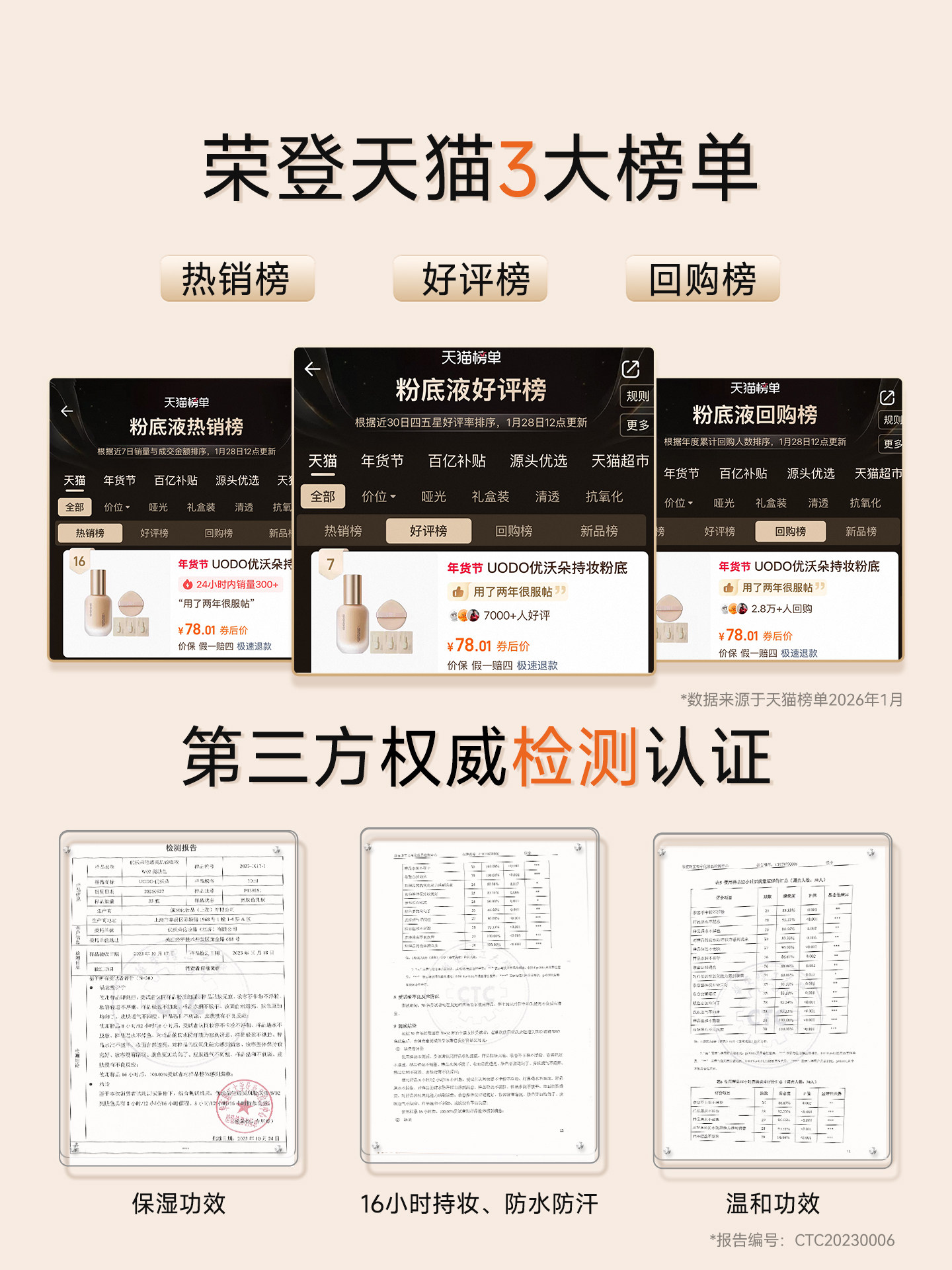 Uodo 2.0 Long-Lasting Liquid Foundation 24H Wear - Product image 2