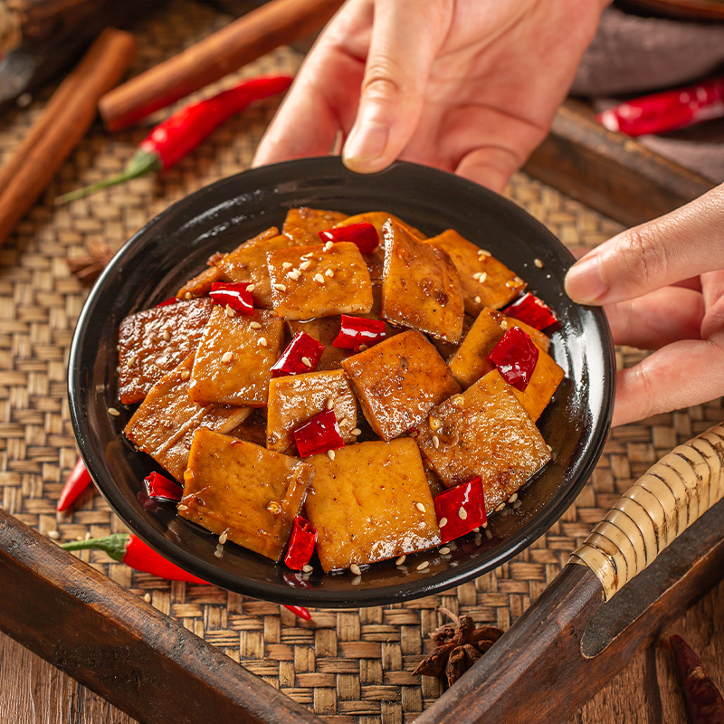谢霸吃货麻辣豆腐片休闲小吃零食四川冷吃卤味豆腐干香辣豆腐