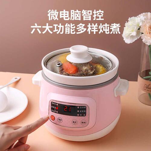 宝宝炖锅bb煲 1-2人小砂锅煲汤锅智能婴儿煮粥锅小型辅食熬粥神器