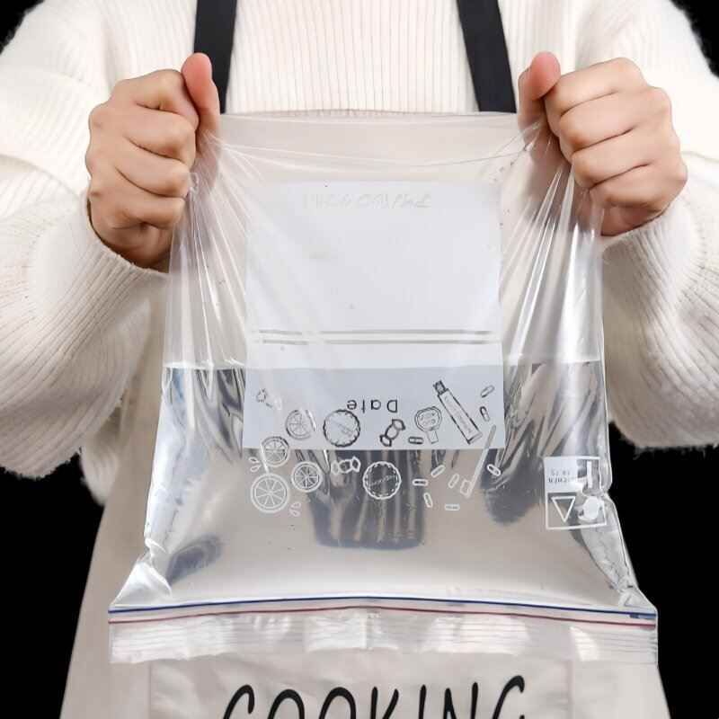 冰袋重复使用家用密封袋食品级可冷冻注水制冰透明保鲜加厚自封袋图片