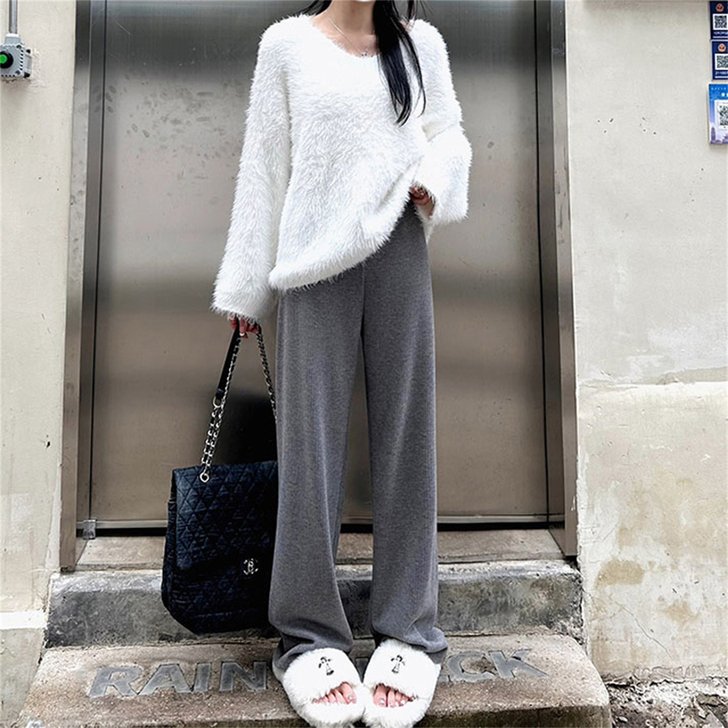 孕妇阔腿裤春秋新品宽松显瘦软糯高腰针织休闲裤垂感托腹拖地长裤,孕妇装/孕产妇用品/营养,孕妇休闲裤,淘宝优惠券,粉丝福利购,淘宝优惠卷