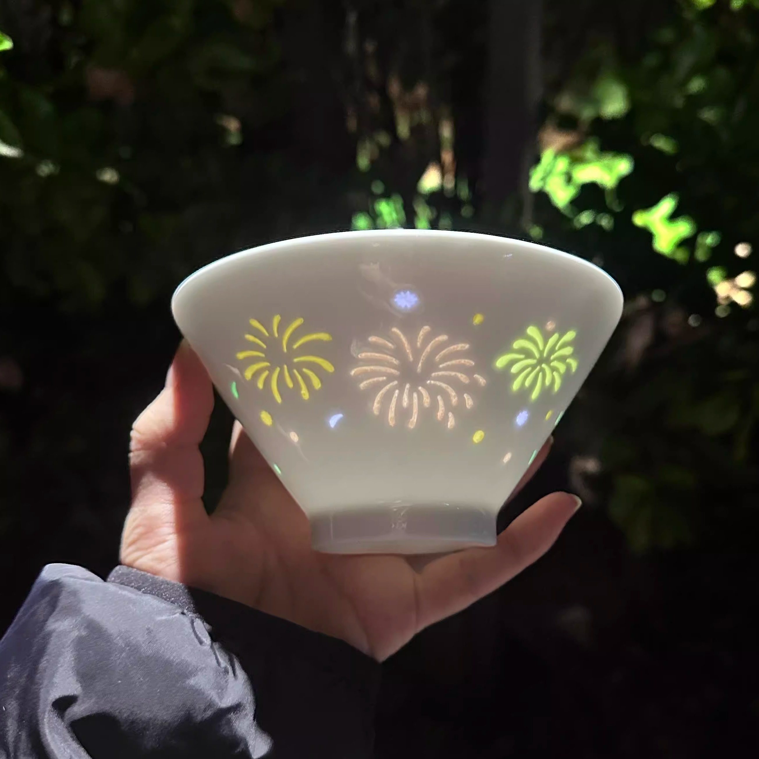 烟花玲珑碗好美乔迁礼物伴手礼七彩烟花玲珑碗浪漫陶瓷米饭碗家用,餐饮具,碗,淘宝优惠券,粉丝福利购,淘宝优惠卷