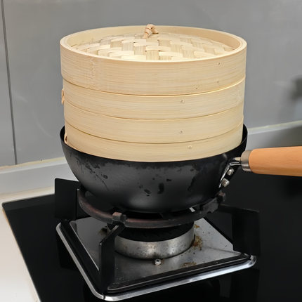 蒸笼蒸屉竹蒸笼家用竹制商用小笼包加深蒸屉包子竹编蒸锅老式竹子
