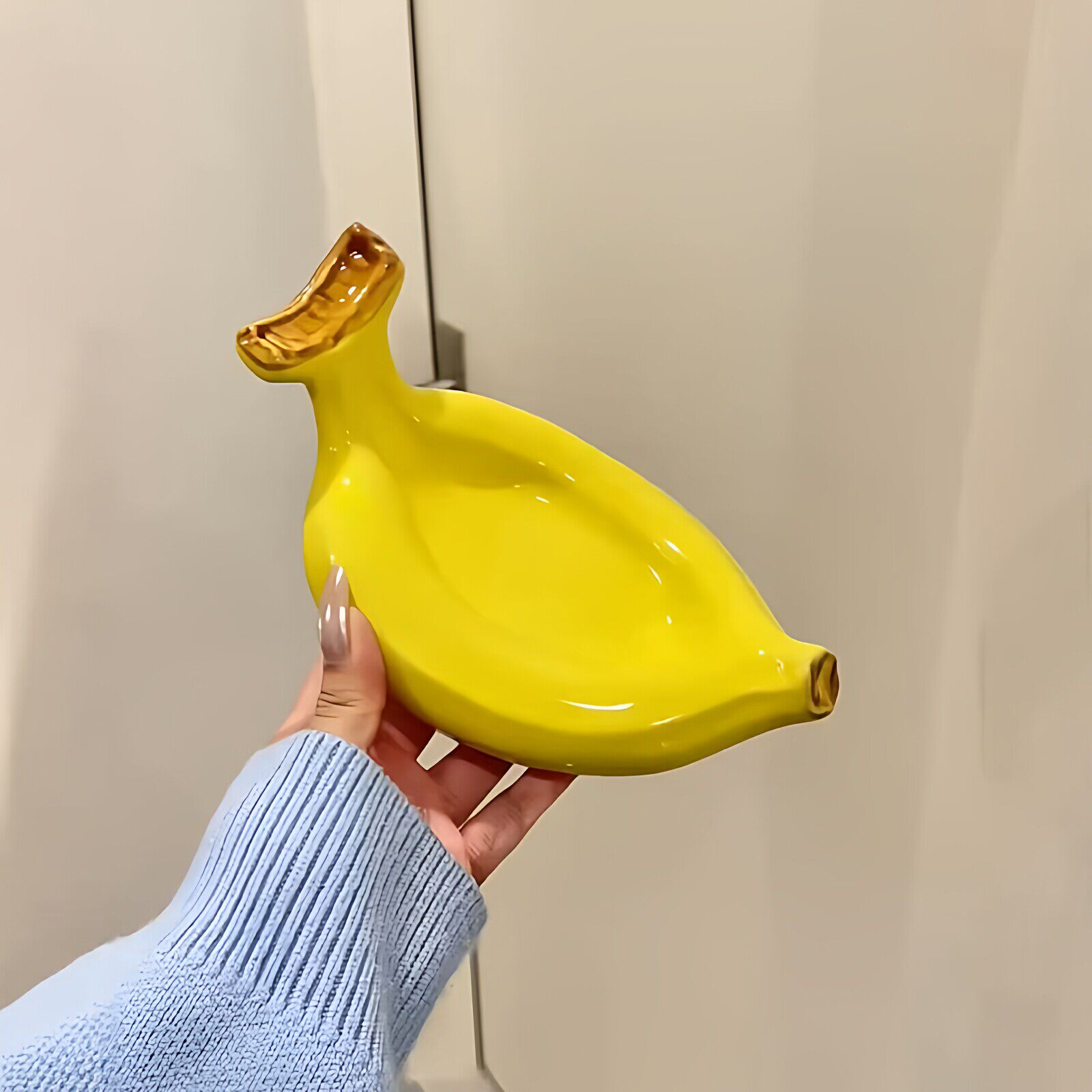 不蕉虑肥皂碟陶瓷家用卫生间高颜值洗漱台香皂收纳盒可沥水皂碟