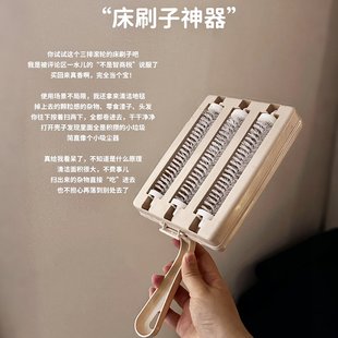 床刷子神器家用清洁刷多功能衣物去毛刷地毯双滚轮带手柄吸尘刷