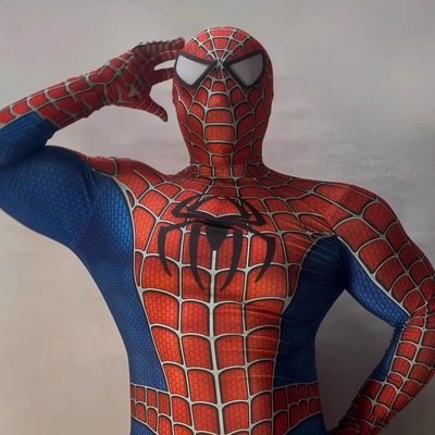 漫威蜘蛛侠雷米托尼紧身衣COS