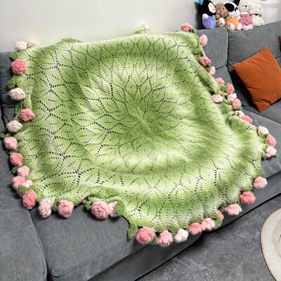 冬天到了给男朋友编织个毯子吧