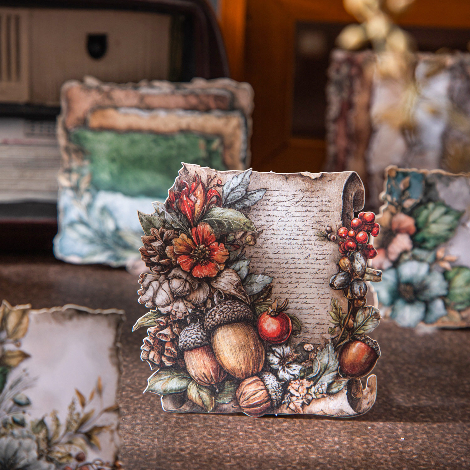 旧影篇章系列造景硬卡贴纸包10张张 植物边框手账装饰素材贴画,文具电教/文化用品/商务用品,贴纸/立体贴纸,淘宝优惠券,粉丝福利购,淘宝优惠卷