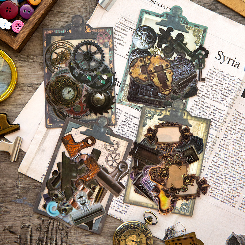 工业小镇系列防水贴纸包手帐装饰