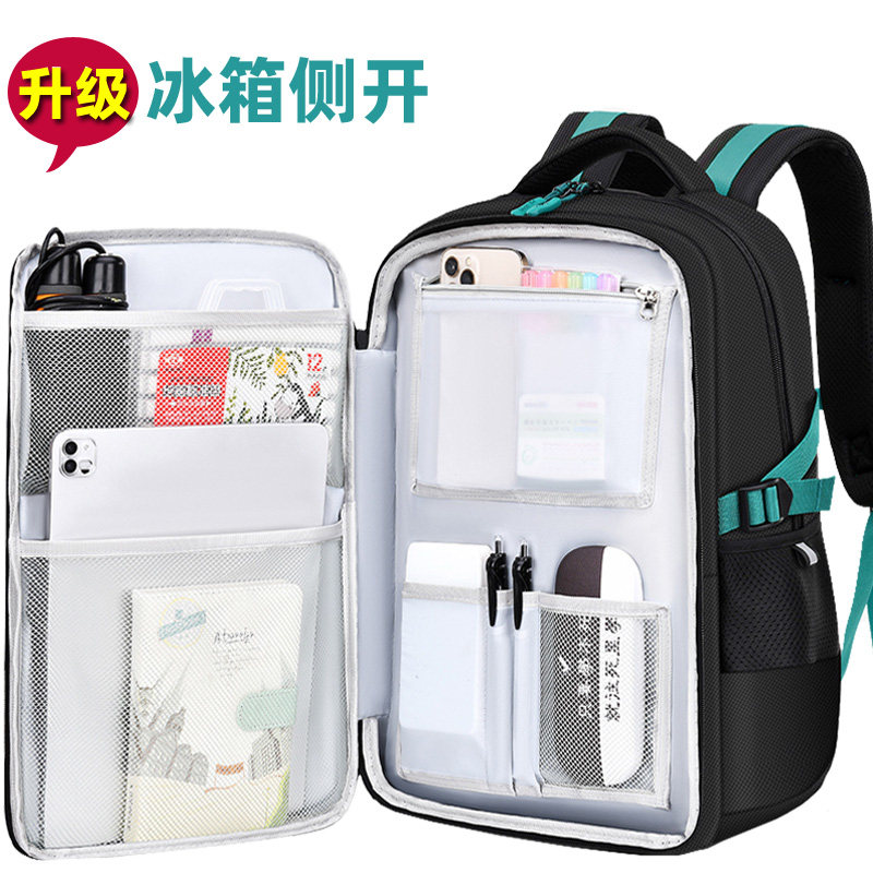 日本进口冰箱式小学生书包男孩三书包