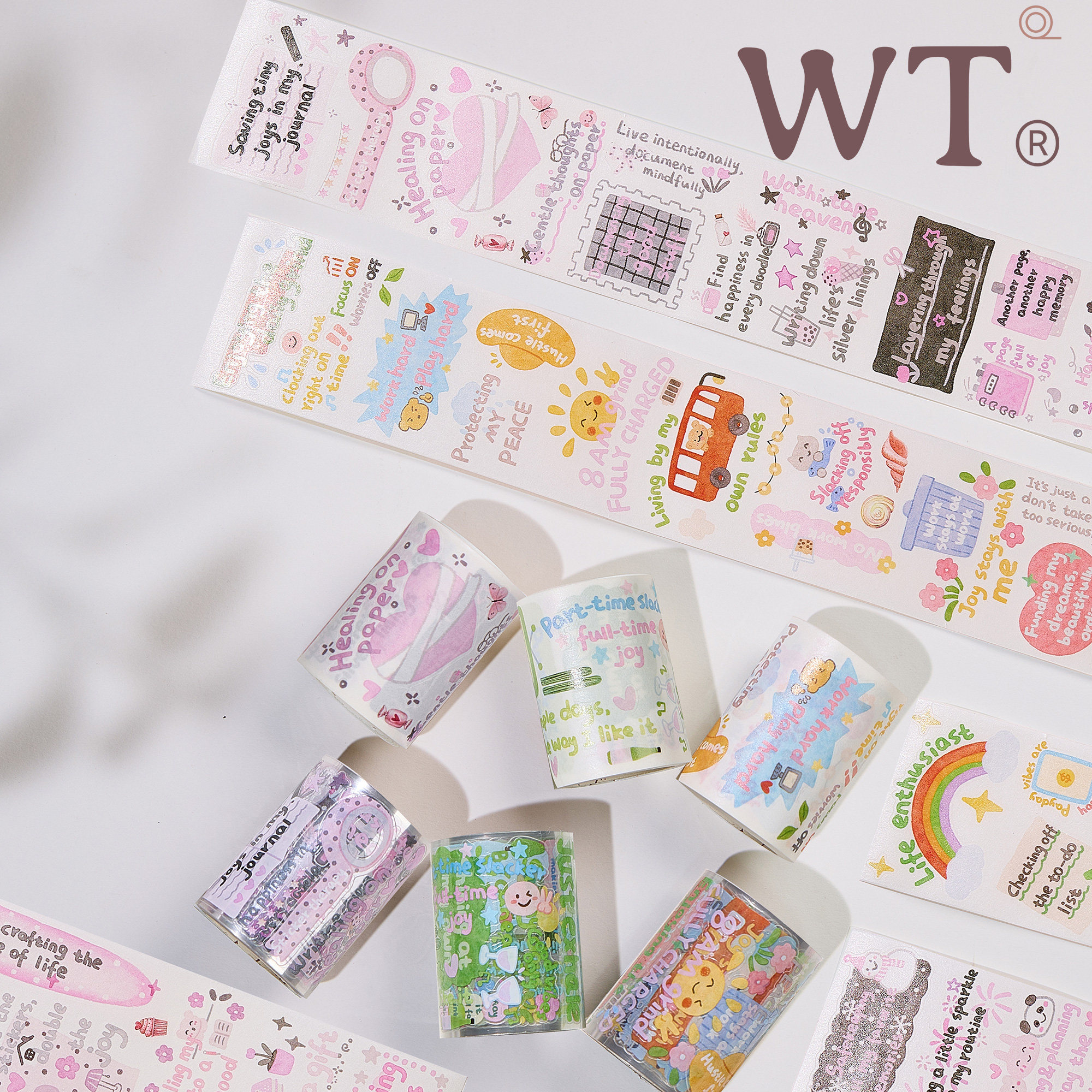 WT原创手帐胶带和纸手账贴纸字素图片
