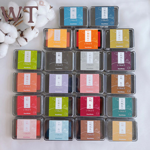 油性颜料 和风手帐印台印泥 日本旗牌 Shachihata