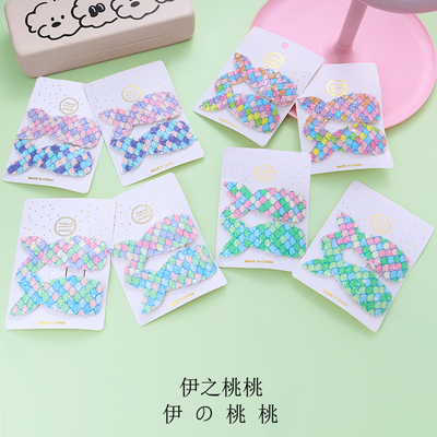 儿童可爱美人鱼亮片刘海发夹