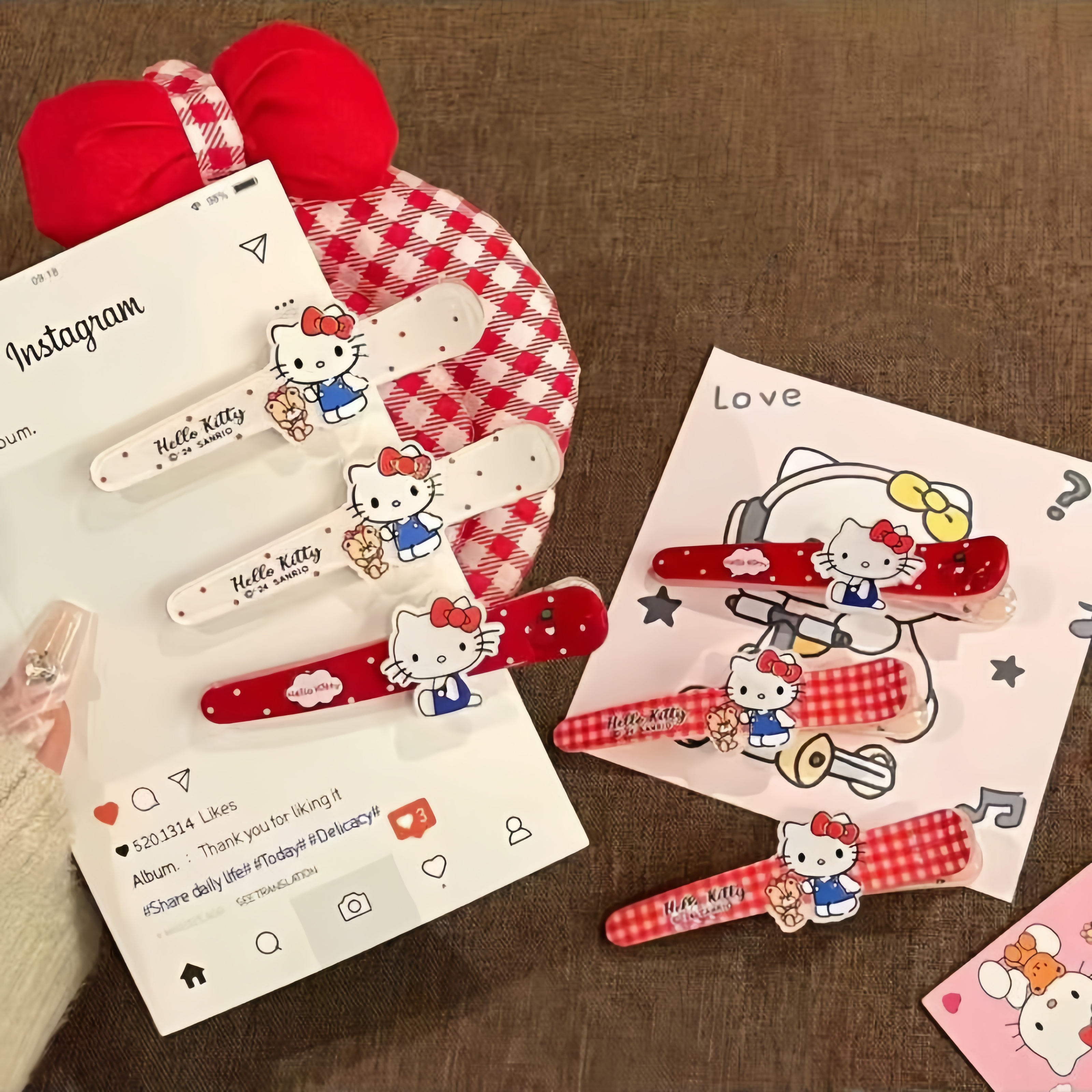 可爱卡通hellokitty发夹