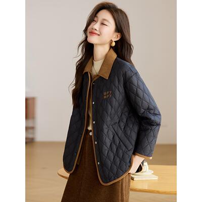 MONLOUVE服女款2025新款高级感爆款秋冬巨好看的夹外套韩版宽松上