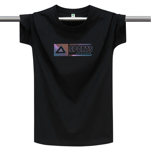 2025新款短袖t恤男夏季圆领纯棉青年宽松休闲大码打底衫情侣体恤