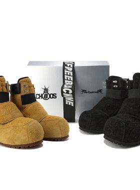 【FR33 B-1】BLACK8MOB&FVVO Cowhide Snow boots 牛皮高邦滑雪靴