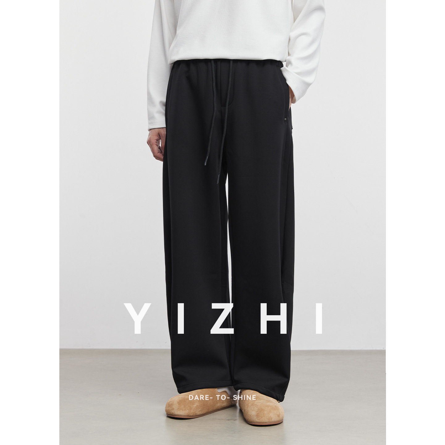 亦止男装美式潮牌直筒卫裤男士秋冬季2025新款宽松阔腿裤休闲裤子,男装,休闲裤,淘宝优惠券,粉丝福利购,淘宝优惠卷