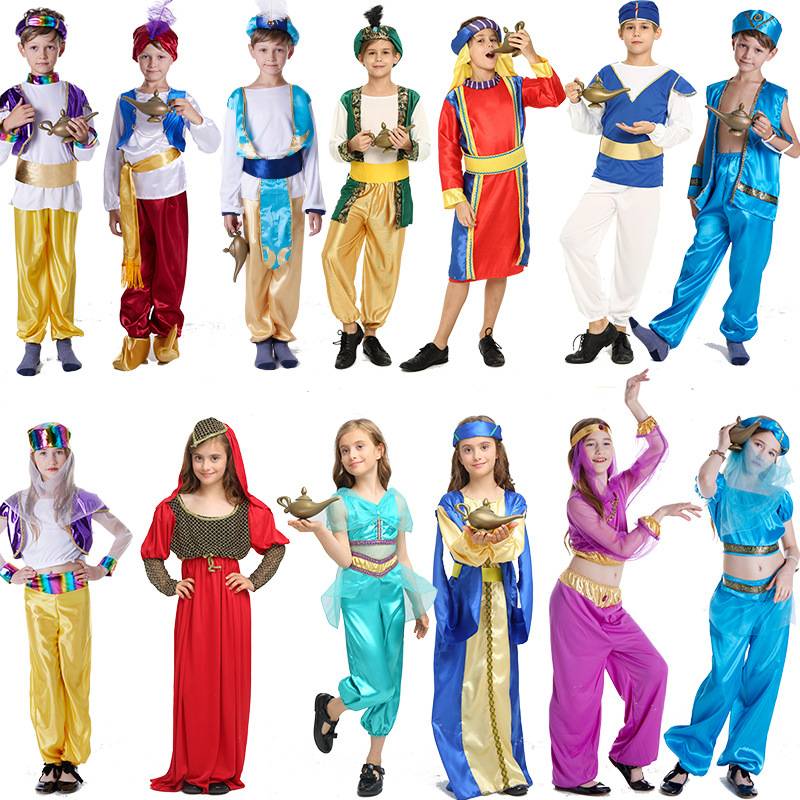 阿拉丁王子万圣节儿童演出服风情