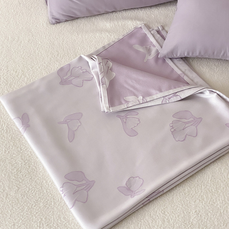 竹纤维盖毯夏季薄凉感毛巾被夏天冰丝冷感午睡毯子沙发空调小毛毯