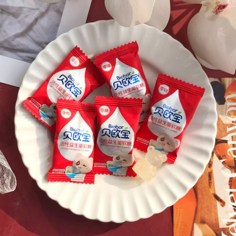 贝欧宝活性益生菌软糖结婚订婚高端喜糖圣诞节糖果办公室小零食