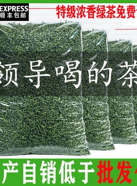【2025绿茶一斤500g】正宗明前高山云雾绿茶叶新茶春茶毛尖茶送礼
