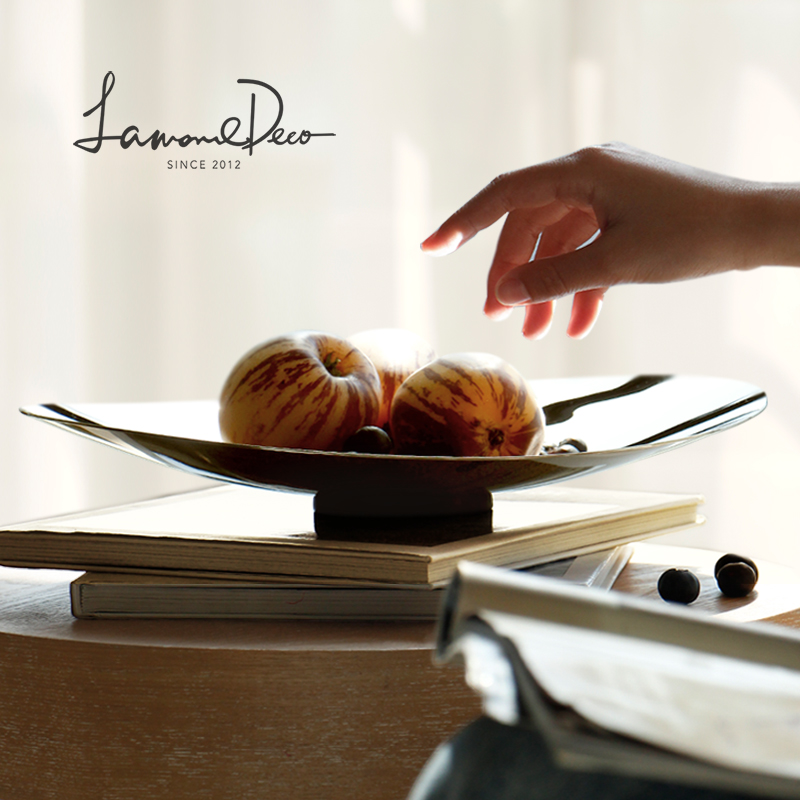 LAMOMEDECO北欧风不锈钢水果盘