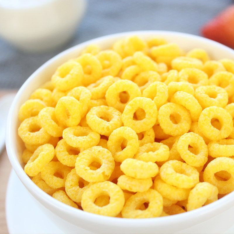 玉米圈酥脆玉米南瓜圈500g麦圈谷物即食早餐泡牛奶 酒店健身代餐