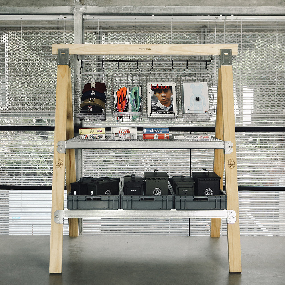 VIBESPACE实木户外展示市集架