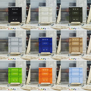 收纳箱工业风移动户外防水多功能整理箱抽屉露营储物vibespace