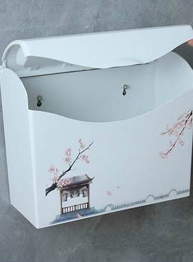 厕所纸巾盒免打孔塑料厕纸盒卫生间平板卫生纸盒浴室草纸盒手纸盒