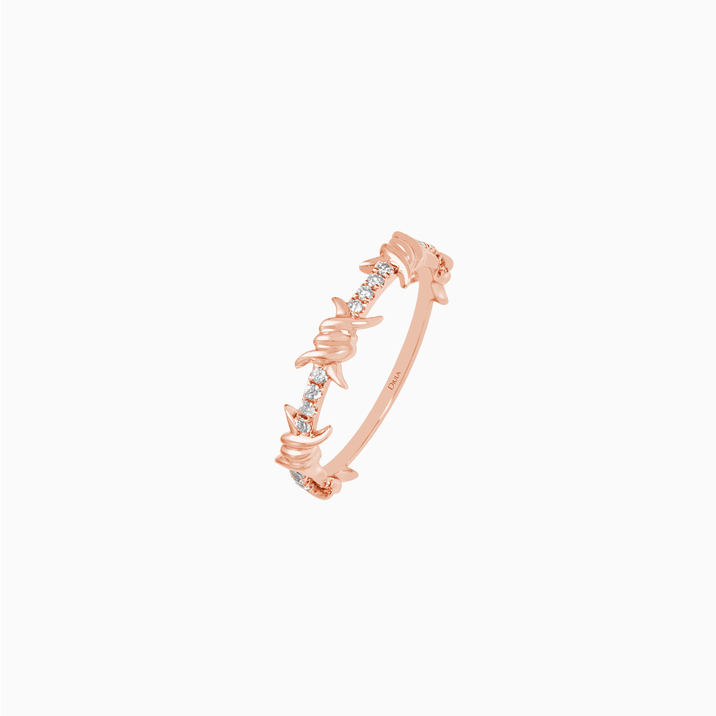 DJULA荆棘系列18K金镶钻戒指