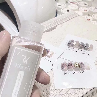 Richgel美甲新款润笔洗笔水纹理晕染液专业温和不刺激开店专用款