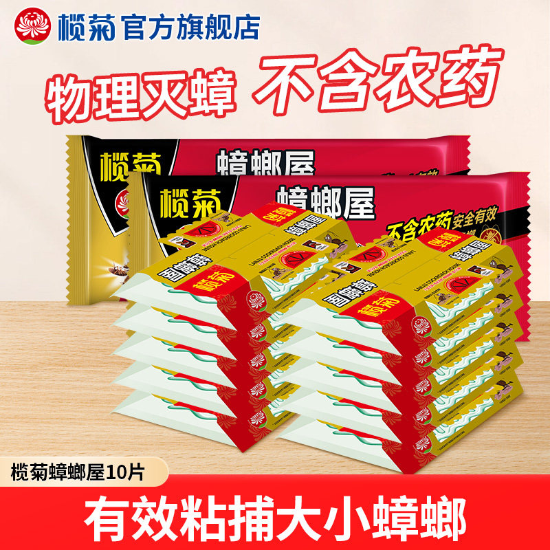 榄菊蟑螂屋贴粘板蟑螂药家用物理捕捉杀除小蟑螂魔盒正品小强
