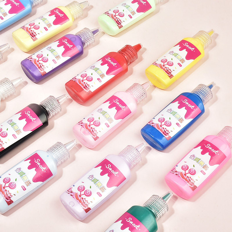 仿真果酱胶22ml蛋糕奶油胶手机壳手工贴钻儿童diy画画咕咔材料胶