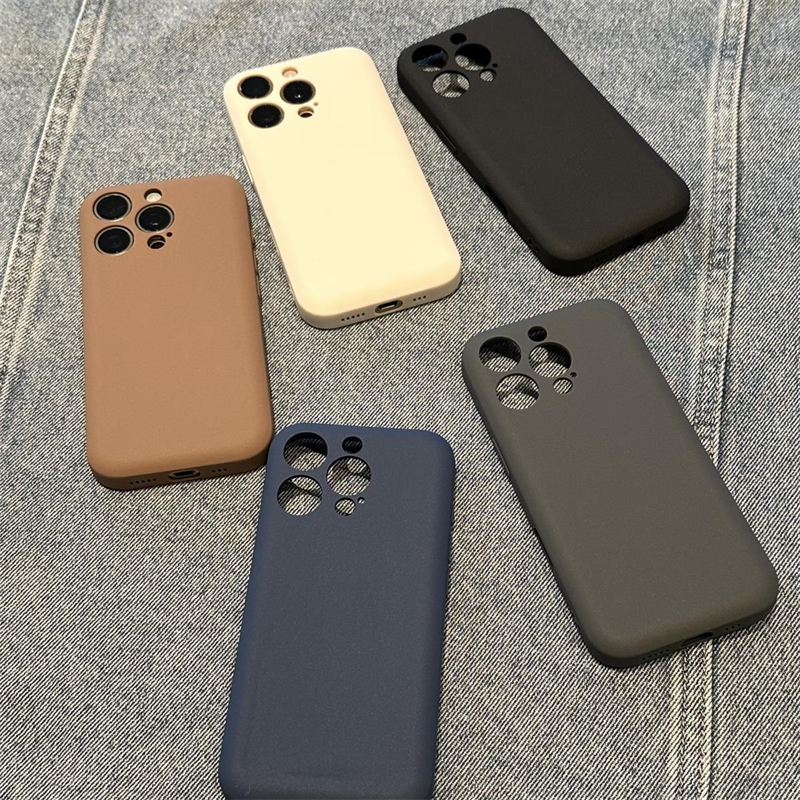 带凹槽适用iphone16promax手机壳肥皂液态纯色简约苹果15pro保护壳新款男款14保护套高级plus情侣软胶手机套