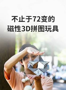 立体几何空间思维不止于72变的磁性3D拼图玩具超炫3D磁性魔方解压