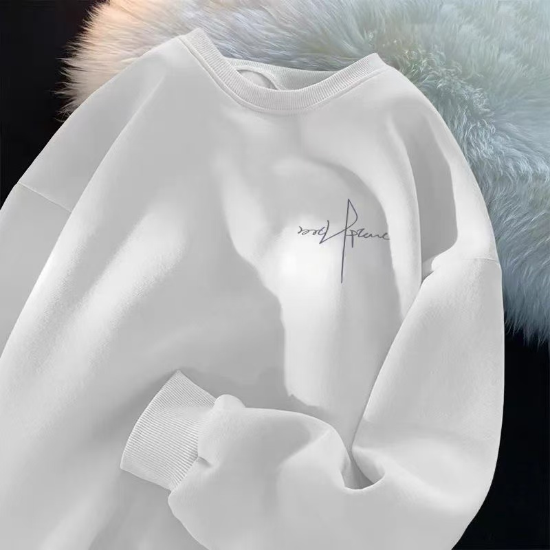 男女童宽松纯棉长袖卫衣秋冬装中大儿童韩版休闲帅气圆领上衣服潮