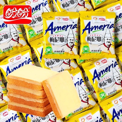 11-12月产新货盼盼梅尼耶干蛋糕早餐饼干零食品整盒年货多口味散