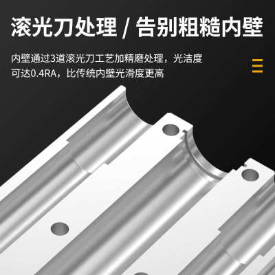 气动小型带导杆三轴三杆气缸TCM12/16/20/25/32/40/50/63-30X100S