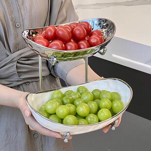 启派轻奢客厅高端大气上档次果盘摆件饰品搬新家乔迁新居礼品实用