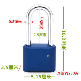 大号金属密码锁挂锁大门锁仓库学生宿舍门柜子长锁子防水防锈防雨