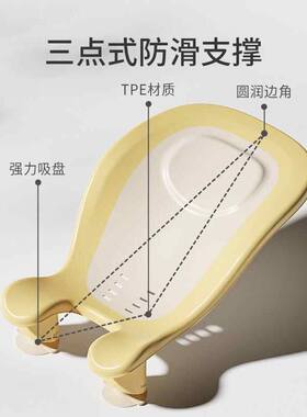 婴儿洗屁屁神器宝宝洗屁股架新生儿童多功能清洗PP浴盆可坐躺女孩