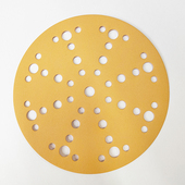 植绒砂纸磨片自粘盘6寸圆盘49孔直径150mm木工电动打磨神器