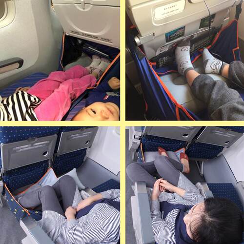 坐长途飞机上便携充气吊脚垫垫脚足踏飞行枕头旅行u型枕睡觉神器