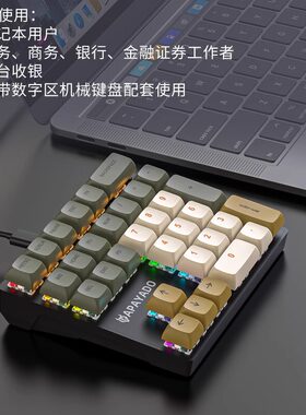 33键机械数字小键盘有线青轴红轴财务会计办公游戏笔记本电脑台式