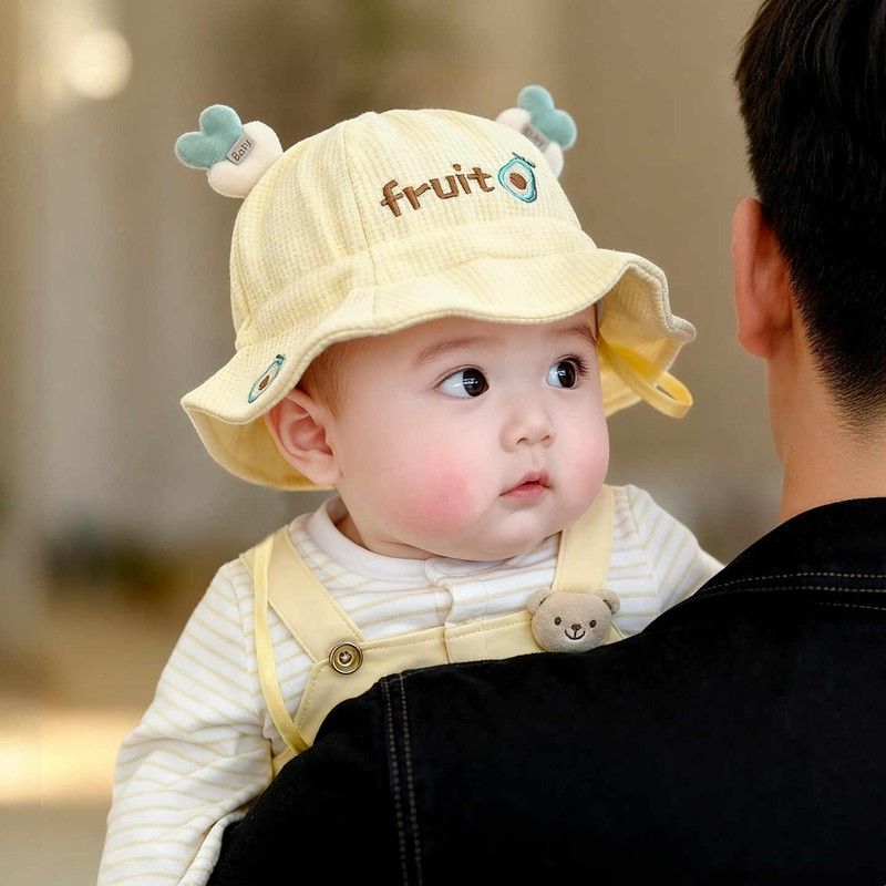婴儿帽子春秋季宝宝渔夫帽秋冬婴幼儿遮阳帽夏季防晒太阳帽新款